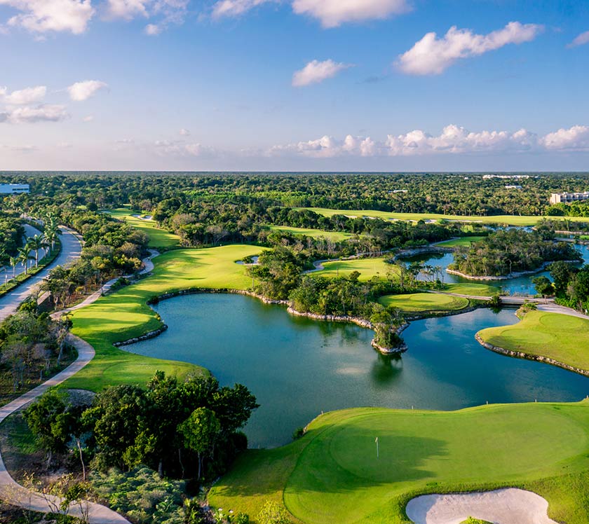 Imagen del campo de Golf Riviera Maya